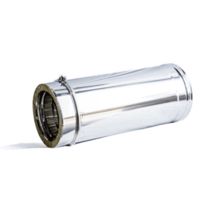 Tube en inox - 1 mètre - double paroi